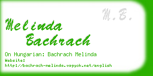 melinda bachrach business card